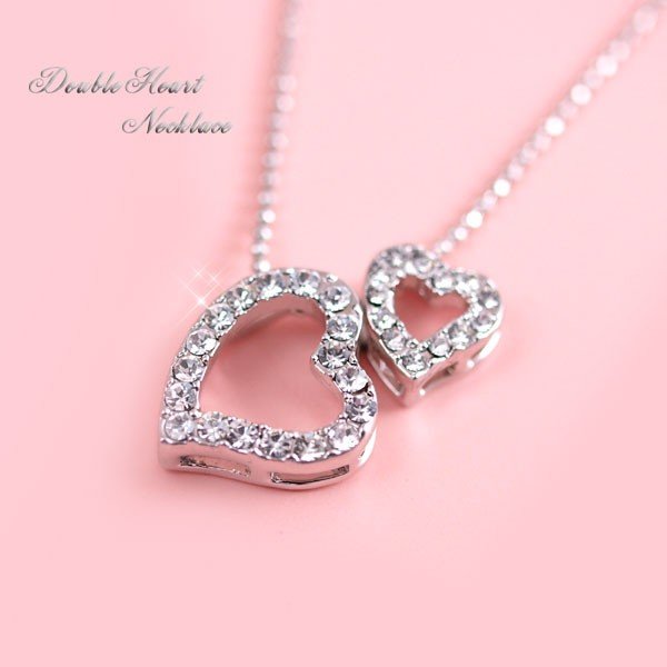 ダブルオープンハートネックレス レディース アクセサリー ネックレス Styleblock スタイルブロック