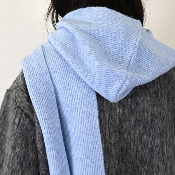 ACLENT フード付きマフラー グレー 【新品】完売商品 ACLENT フード付きマフラー グレー 【新品】完売商品