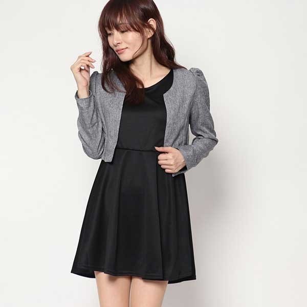 長袖ワンピースセット レディース ワンピース ドレス ミニワンピース Styleblock スタイルブロック
