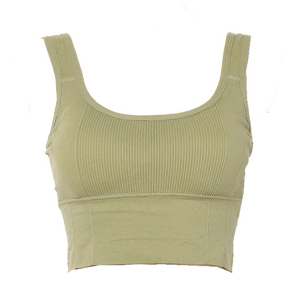パッド付きリブブラトップ | レディース,小物,インナーウエア