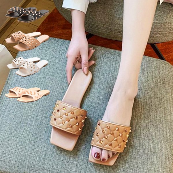 合皮キルティング スタッズサンダル レディース シューズ サンダル Styleblock スタイルブロック