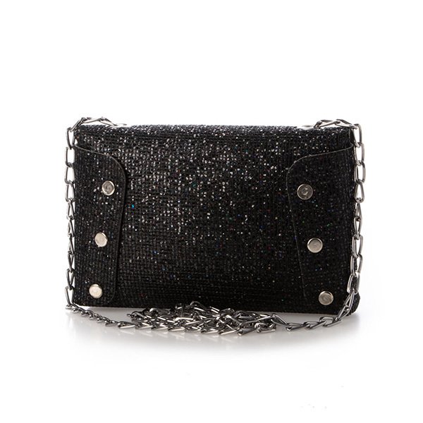 【美品】glitter グリッター ショルダーバッグ ブラック STYLEBLOCK ショルダーバッグ バッグ キラキラグリッター