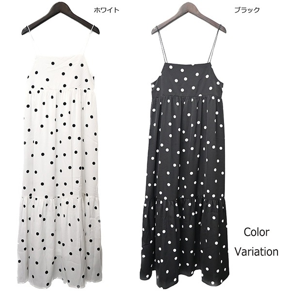 GOLDS♡初期デザイン♡ドット柄キャミトップス♡2点セット♡ピンク×ブラック コルセット風ビスチェ型トップス4色/前ボタン/パット付きキャミ/ブラ