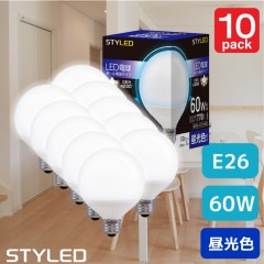 【10個セット・1個当たり549円】E26口金 LED電球 ボール電球形 7.0W 広配光タイプ 60W相当 昼光色（770lm） G95 ボール電球タイプ|ボール電球タイプ|LED電球 E26口金 