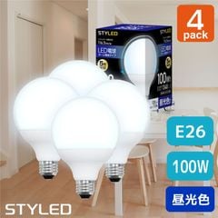 ��4�ĥ��åȡ�1��������699�ߡ�E26���� LED�ŵ� �ܡ����ŵ� ���۸������� 100W���� �������11.5W��1340�롼���� G95