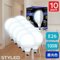 ��10�ĥ��åȡ�1��������649�ߡ�E26���� LED�ŵ� �ܡ����ŵ� ���۸������� 100W���� �������11.5W��1340�롼���� G95