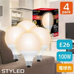 ��4�ĥ��åȡ�1��������699�ߡ�E26���� LED�ŵ� �ܡ����ŵ� ���۸������� 100W���� �ŵ忧��11.5W��1340�롼���� G95