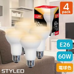��4�ĥ��åȡ�1�Ĥ�����449�ߡ�E26���� LED�ŵ� ��ե����� 60W���� �۸���120�� �ŵ忧��500lm�˥��ݥåȥ饤�� ̩�Ĵ���б�