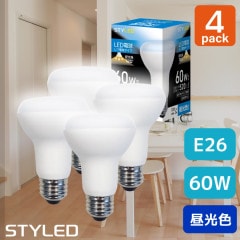 ��4�ĥ��åȡ�1��������449�ߡ�E26���� LED�ŵ� ����ŵ奿���� 60W���� �۸���120�� �������520lm�˥��ݥåȥ饤�� ̩�Ĵ���б�