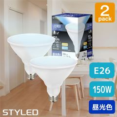 ��2�ĥ��åȡ�1�Ĥ�����1380�ߡ�LED�ŵ� E26���� �ӡ�����׷� �ӡ����ŵ� 150W���� ��������14.5W �ɿ� �ɱ� ����� 1635lm STYLED HDRP38-150-D