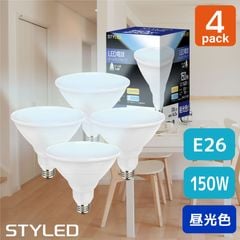 ��4�ĥ��åȡ�1�Ĥ�����1280�ߡ�LED�ŵ� E26���� �ӡ�����׷� �ӡ����ŵ� 150W���� ��������14.5W �ɿ� �ɱ� ����� 1635lm STYLED HDRP38-150-D