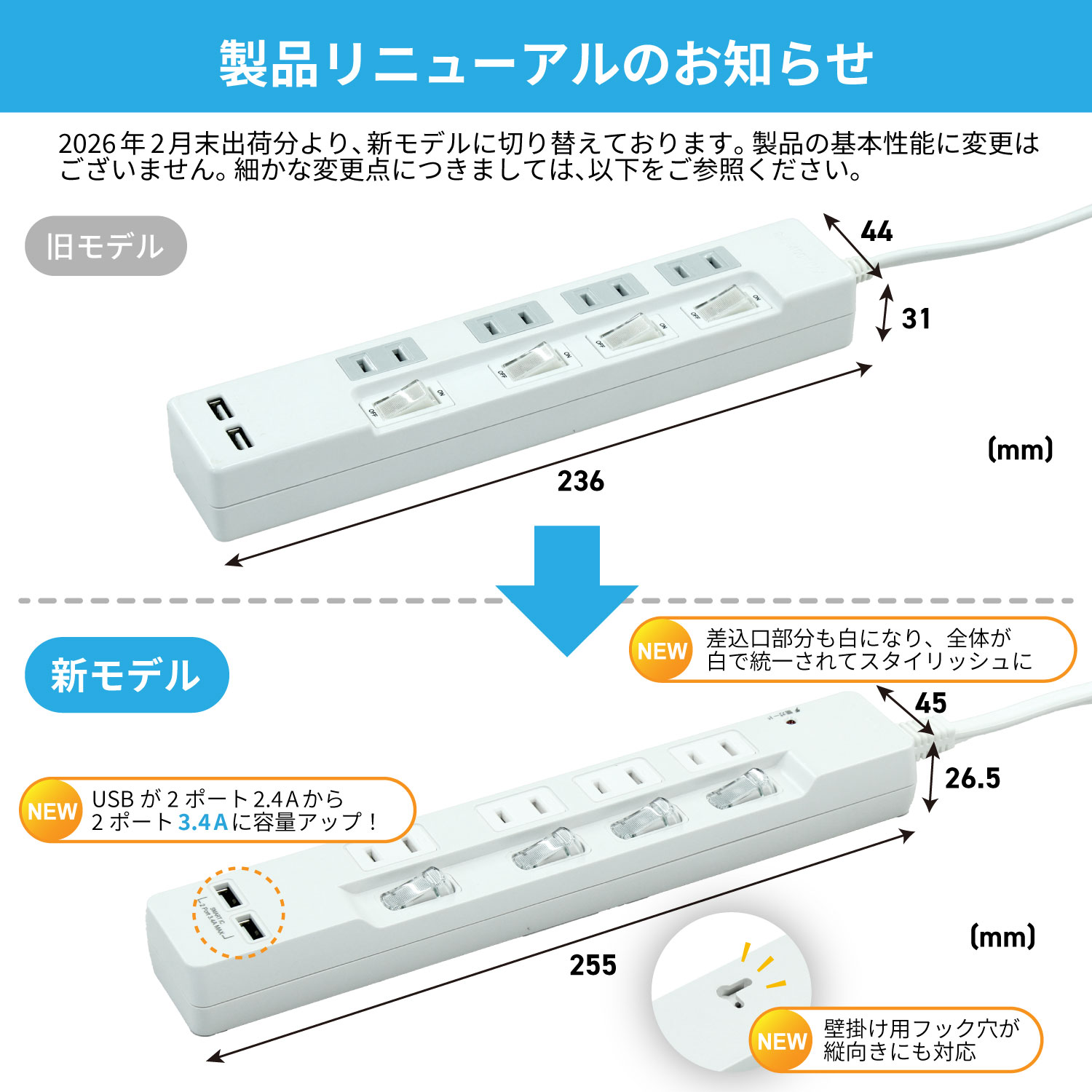 �Ÿ����å� USB�� 2m �륬���� 4�ĸ� ���̥����å� USB���� USB2�ݡ��� 3.4A �ɳݤ��եå��� ����Ĵ�饤�ȥ֥饦�� ���� DTP4UA2LB-2 STYLED