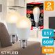 ��2�ĥ��åȡ�1��������549�ߡ���ŵ忧��E17���⡦60W������LED�ŵ� �ߥ˥���ץȥ�� ���۸������� 760lm �ʥ��� ���ݥåȥ饤�� ������饤�� ��ӥ� �����ŵ� STYLED
