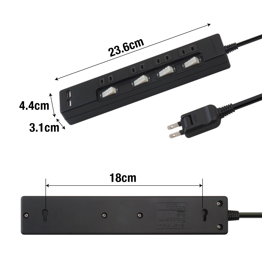 �Ÿ����å� USB�� 1m �륬���� 4�ĸ� STP4UA2B-1 STYLED