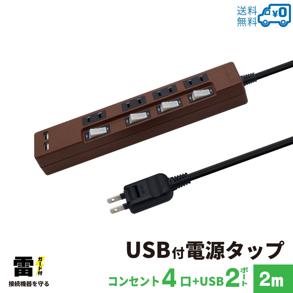 �Ÿ����å� USB�� 2m �륬���� 4�ĸ� ����Ĵ��STP4UA2DB-2 STYLED
