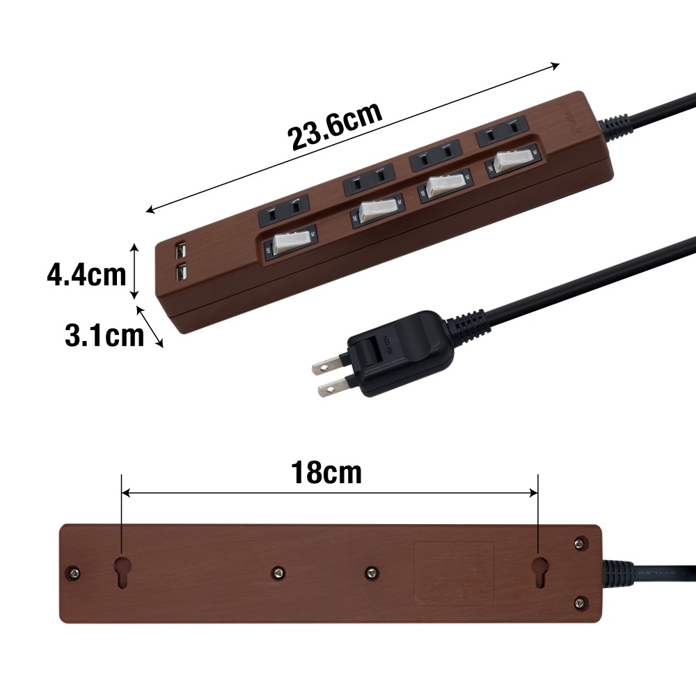�Ÿ����å� USB�� 2m �륬���� 4�ĸ� ����Ĵ��2�ĥ��åȡ�STP4UA2DB-2X2 STYLED