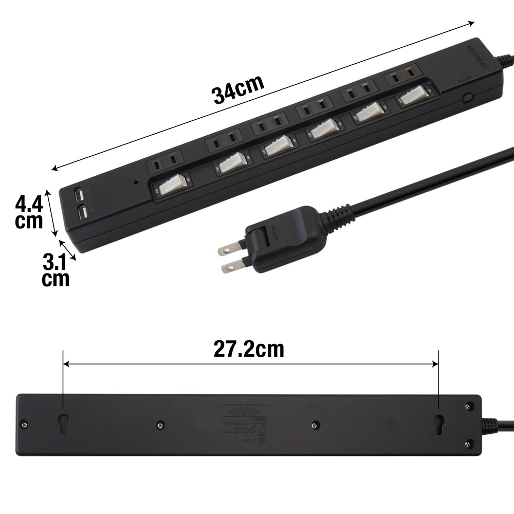 �Ÿ����å� USB�� 2m �륬���� 6�ĸ� 2�ĥ��å� STP6UA2B-2X2 STYLED