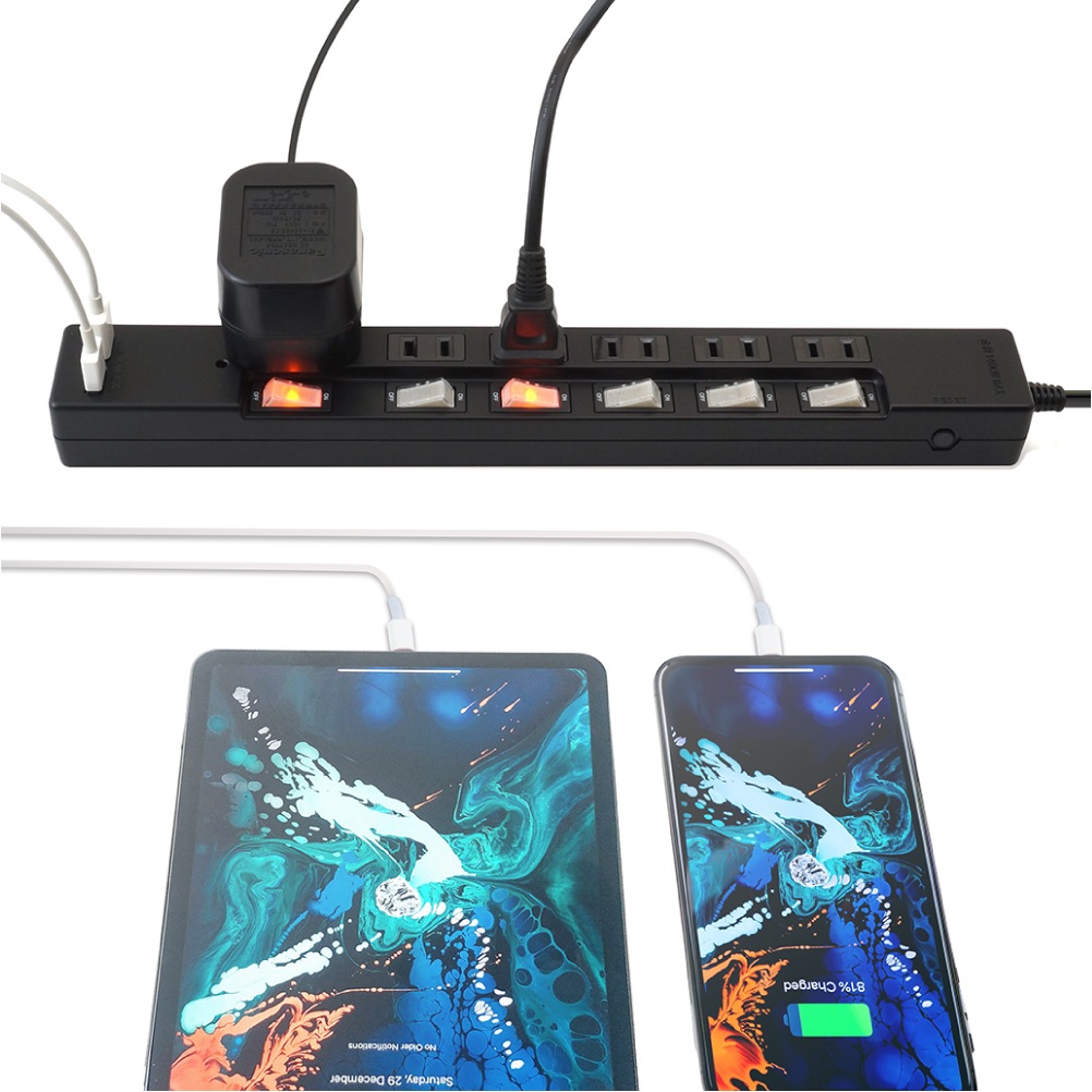 �Ÿ����å� USB�� 2m �륬���� 6�ĸ� 2�ĥ��å� STP6UA2B-2X2 STYLED
