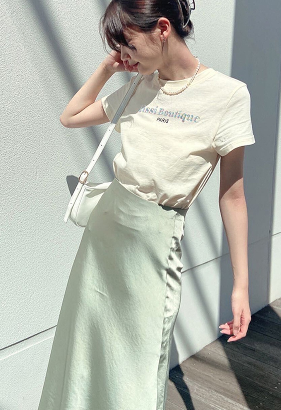 silk mint mermaid skirt