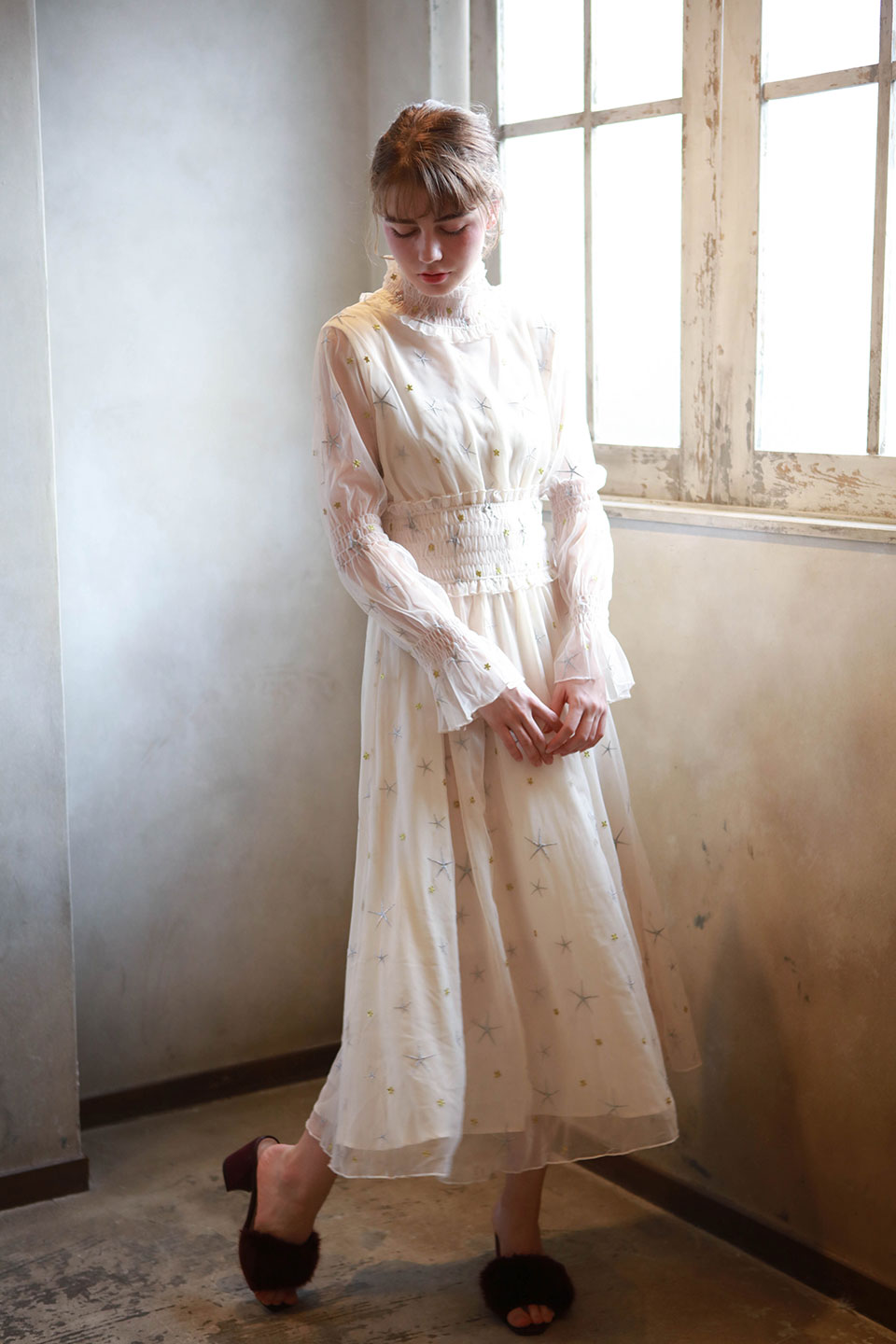 【雑誌掲載】刺繍チュールドレス【nonno3月号】【LARME3月号】【YOUNG GUITER4月号】