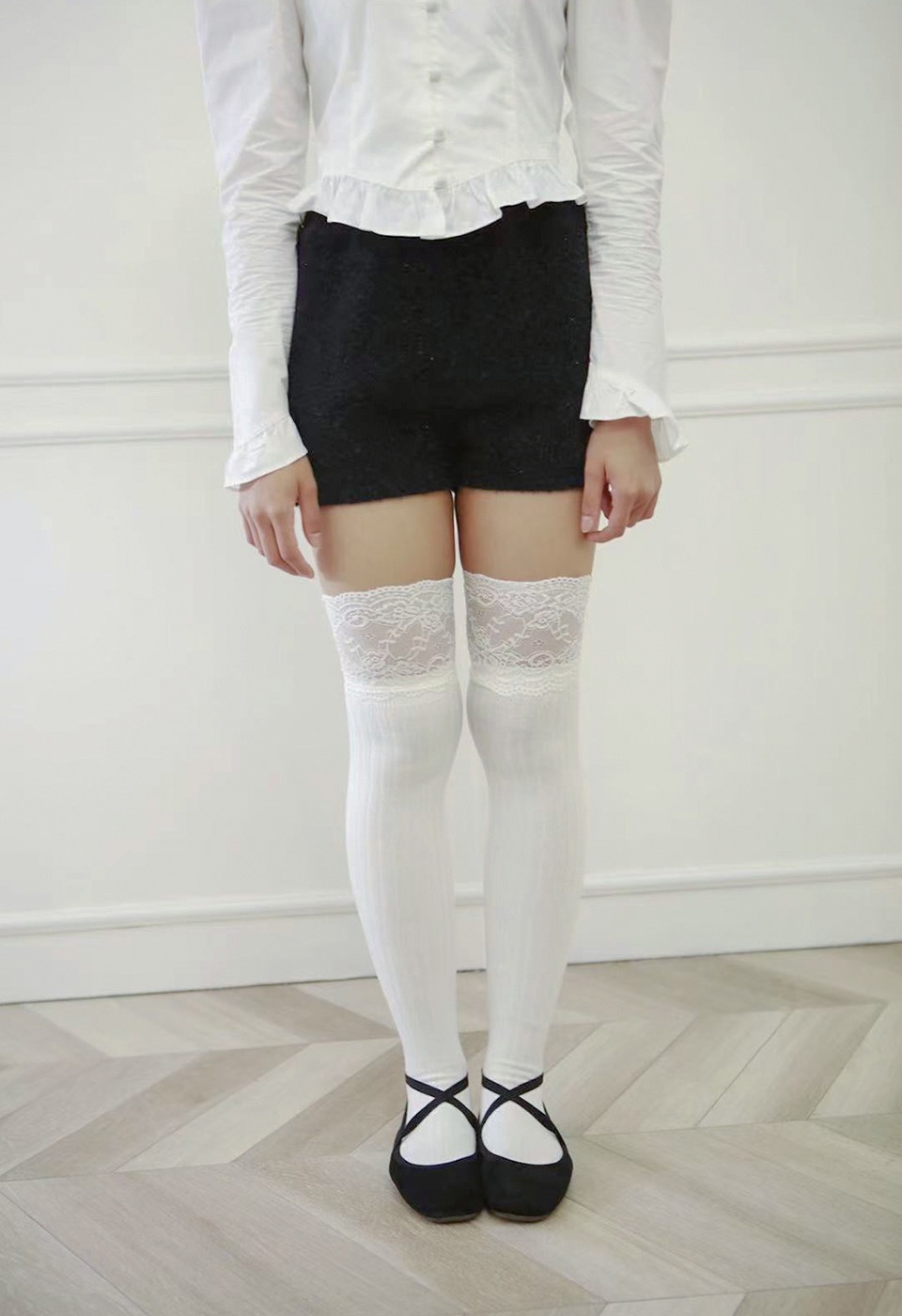 【予約販売】 glitter knit shorts