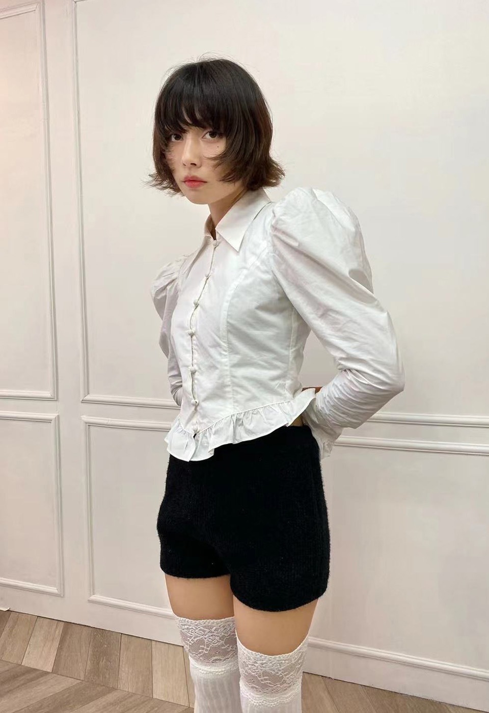 【予約販売】 glitter knit shorts