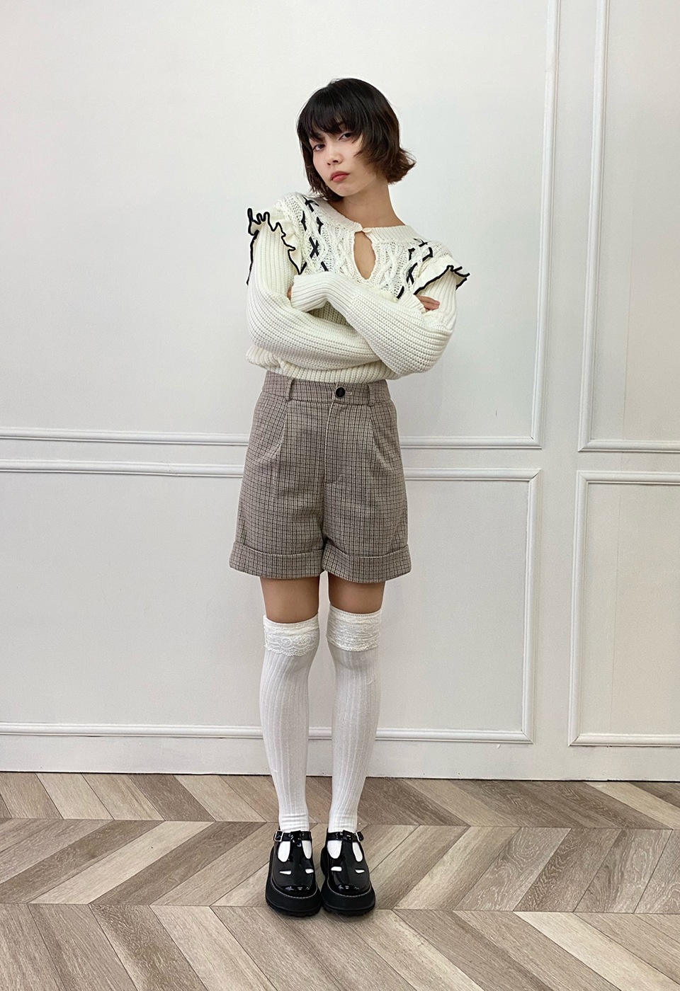 【予約販売】frill ribbon knit