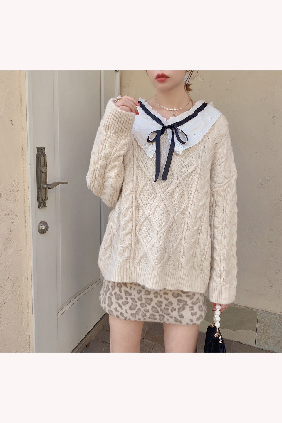 【予約販売】レオパード台形スカート