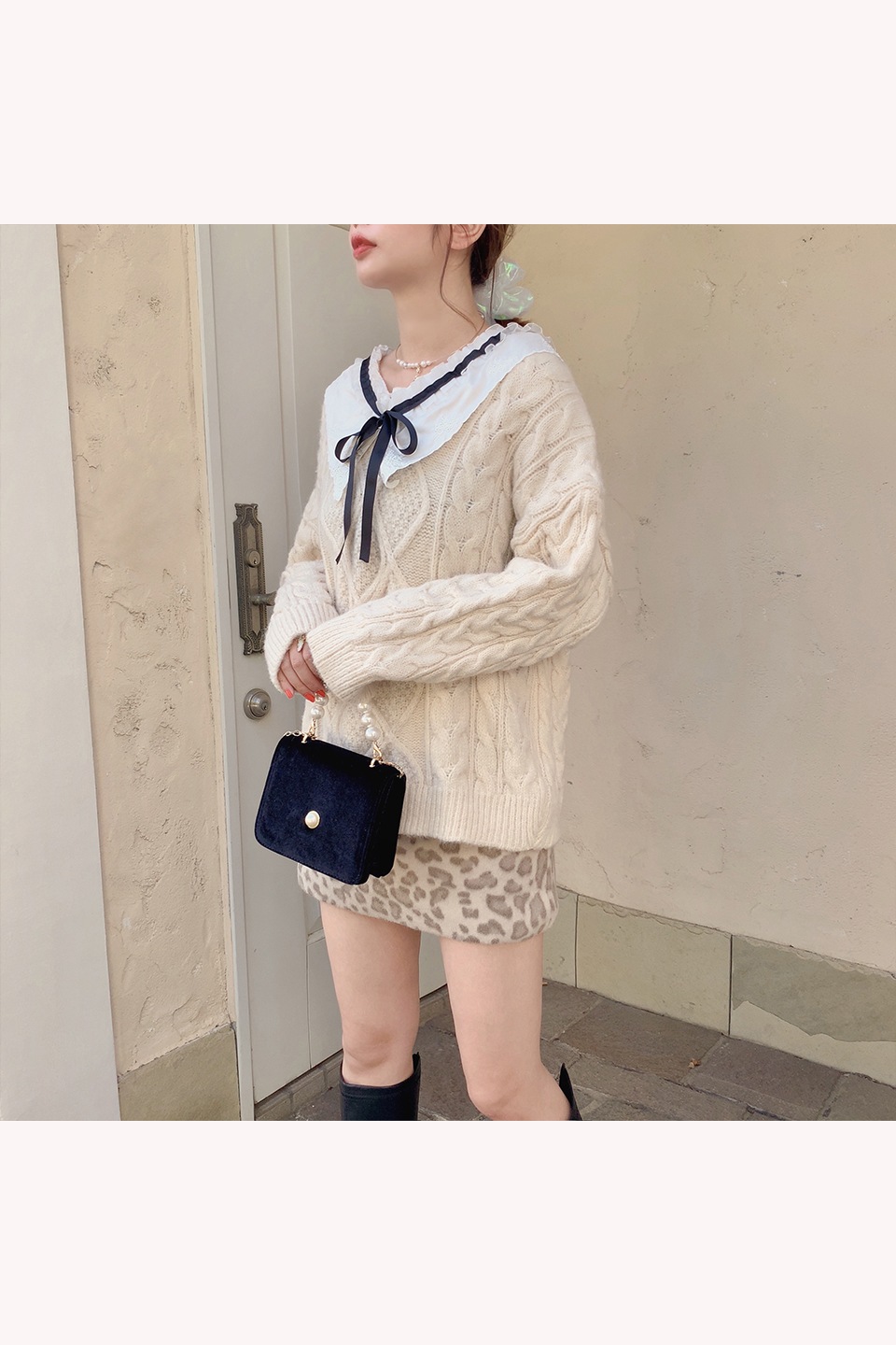 【予約販売】レオパード台形スカート
