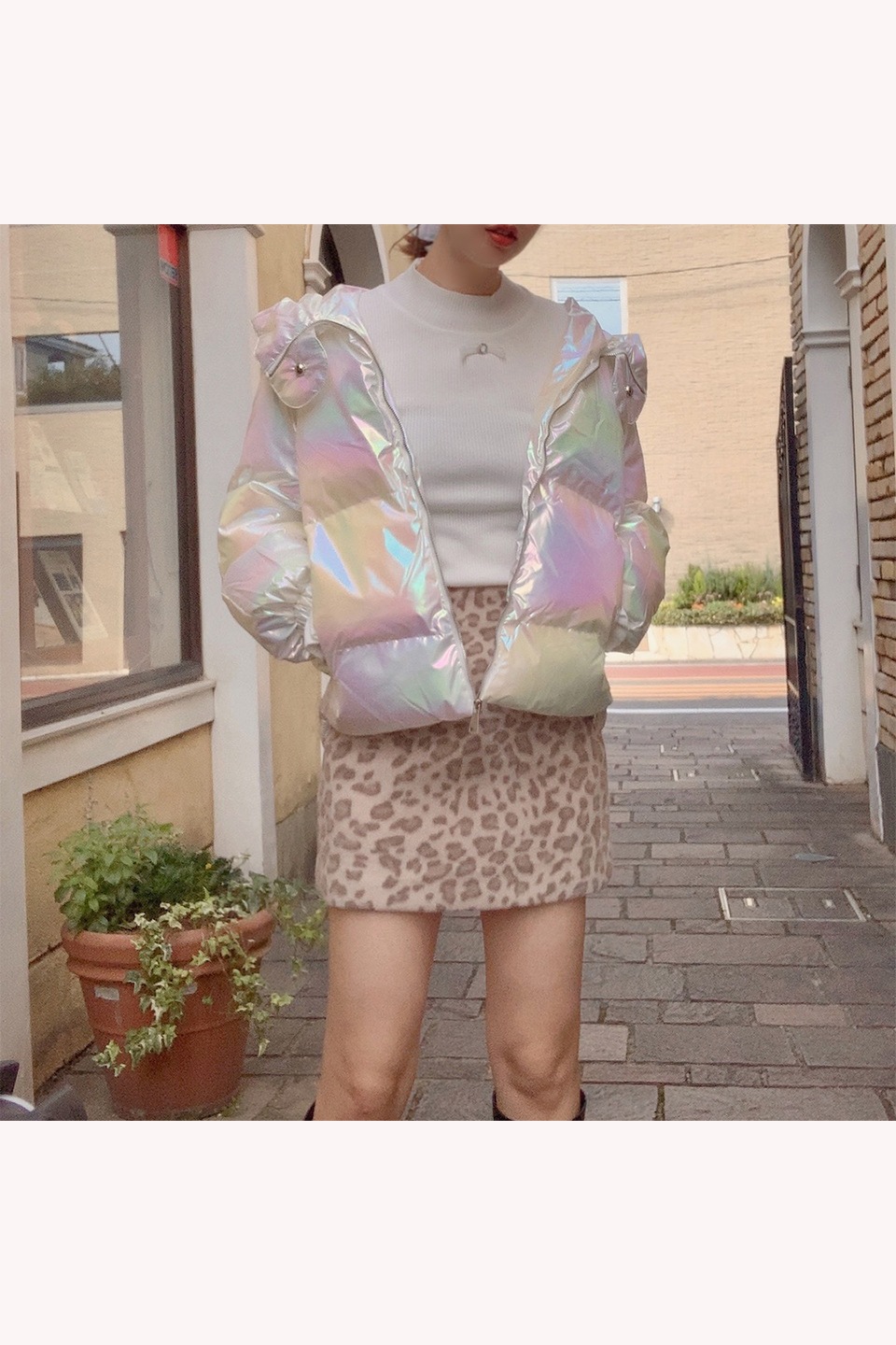 【予約販売】レオパード台形スカート