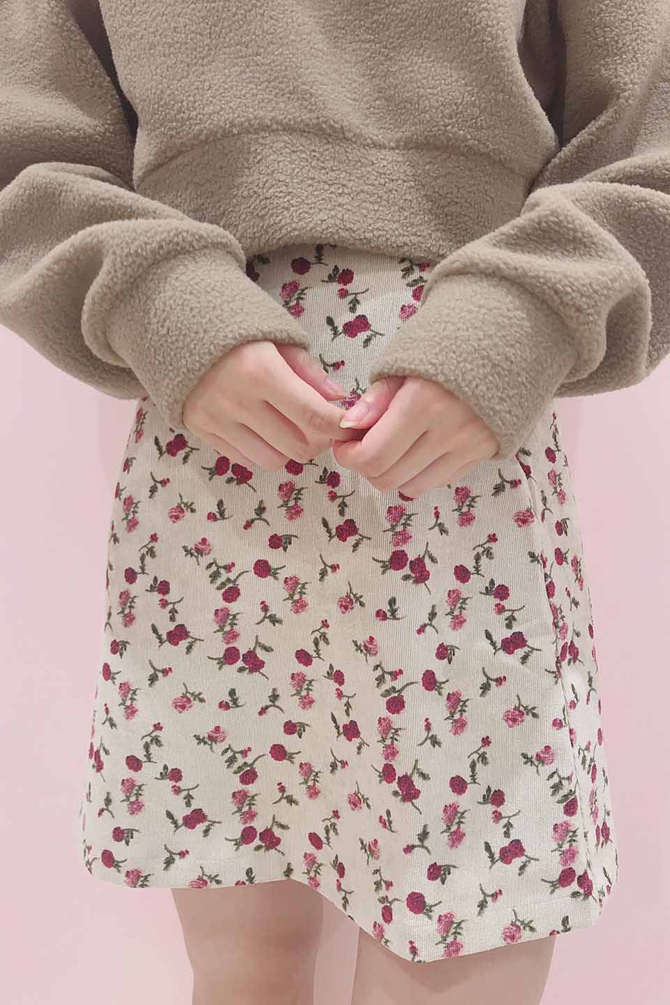 ヴィンテージ花柄台形スカート