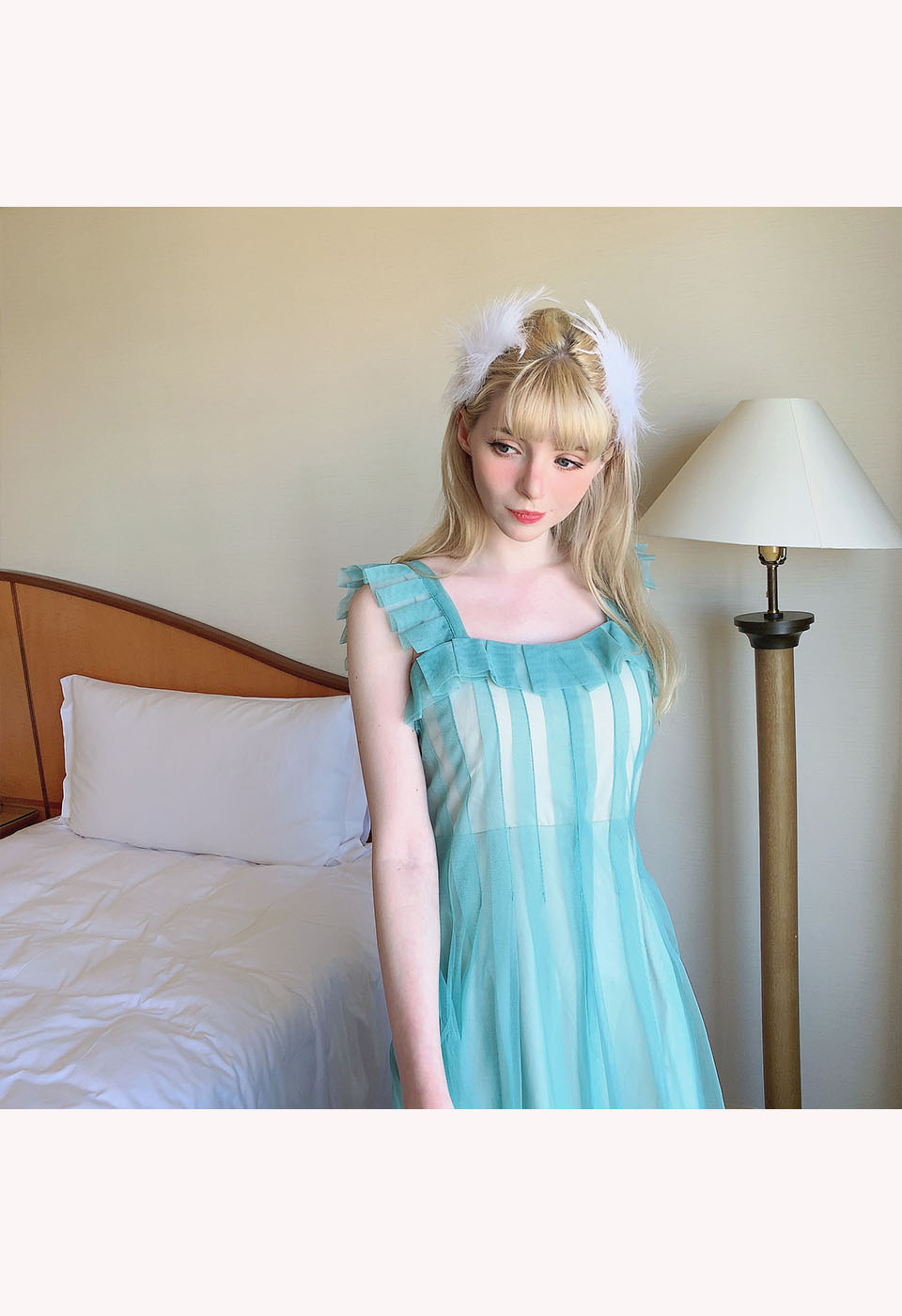 プリンセスチュールロングドレス