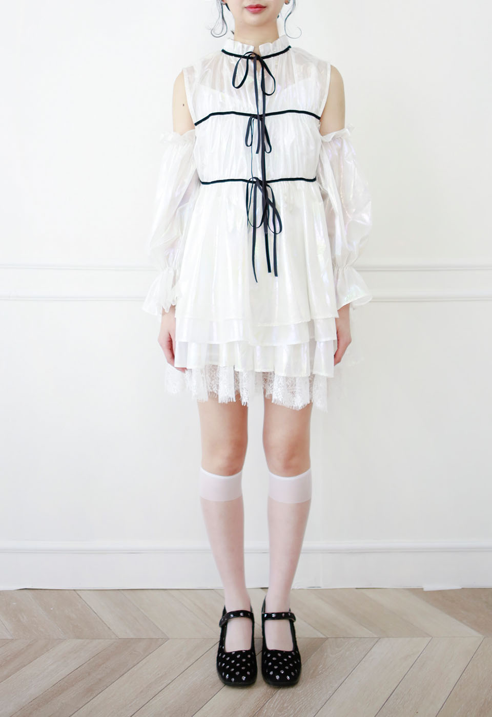 【予約販売】オーロラリボンショルダーセットアップ