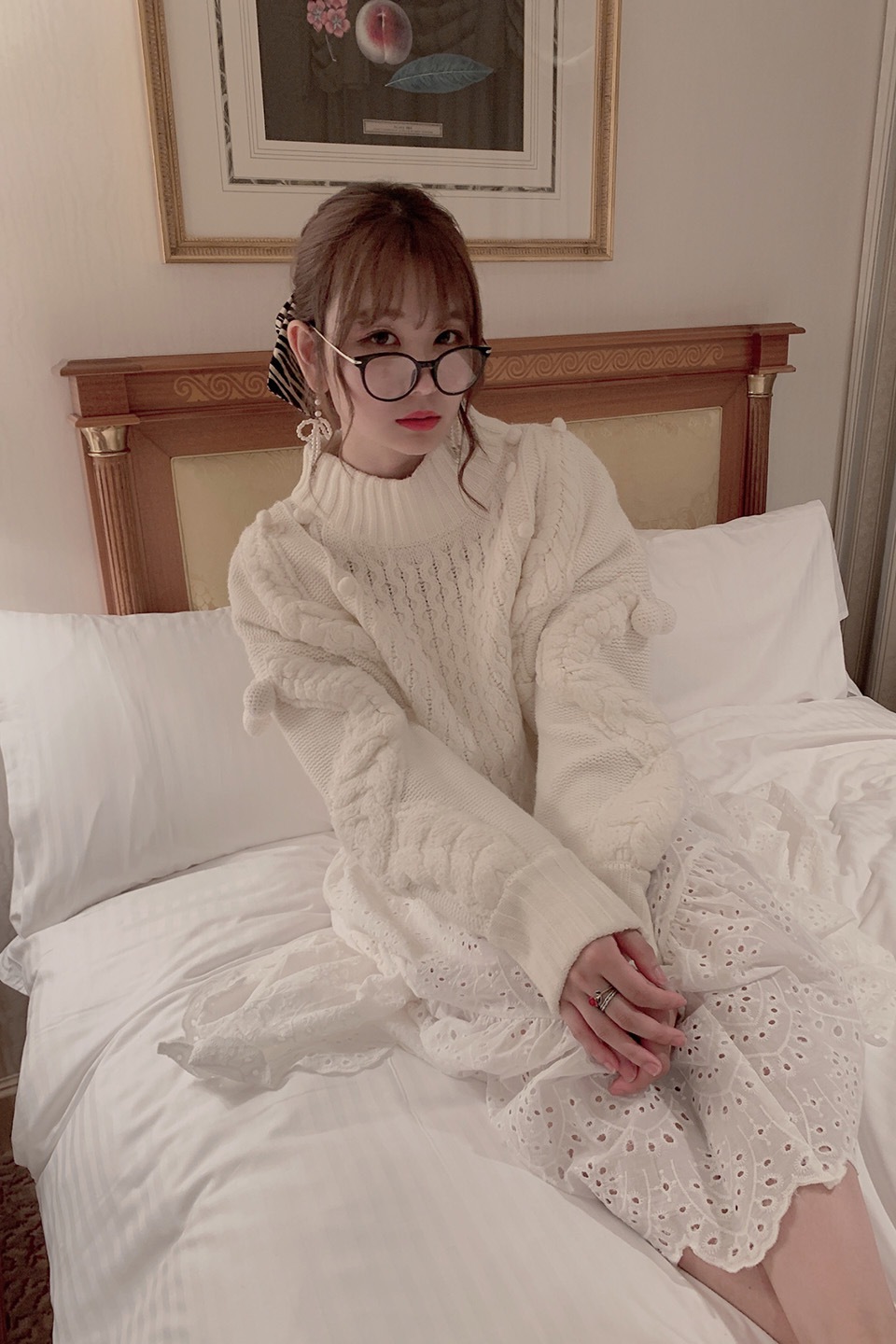 クルーネックニット