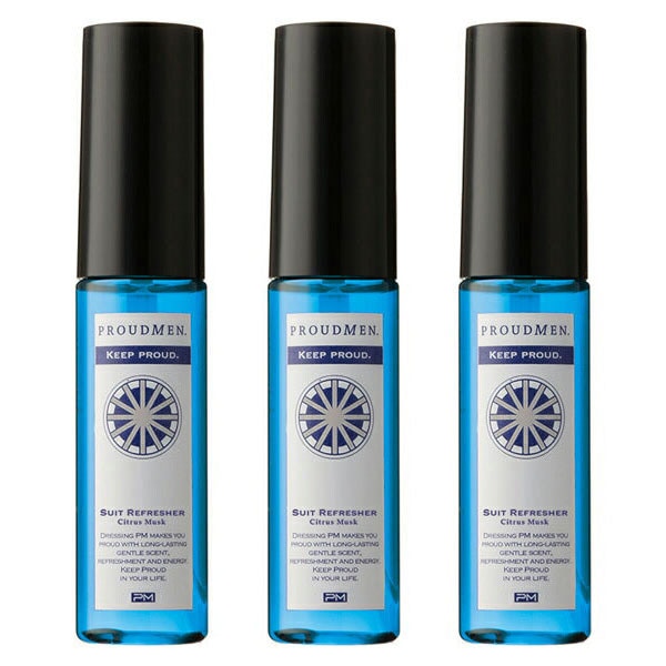 プラウドメン スーツリフレッシャー CM シトラス・ムスク 携帯用 ミニボトル 15ml×3本セット