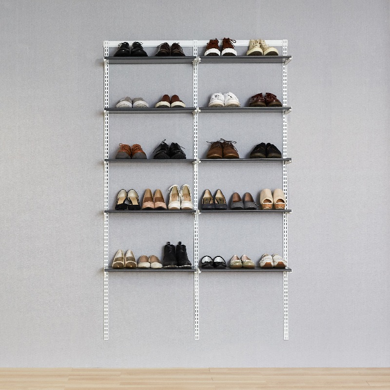 靴棚 送料無料】 スチール製 SBK 3列オープン書庫 シューズボックス 可動棚