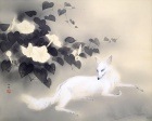 橋本関雪　真夕　ジクレーキャンバス複製画　Ｆ３号