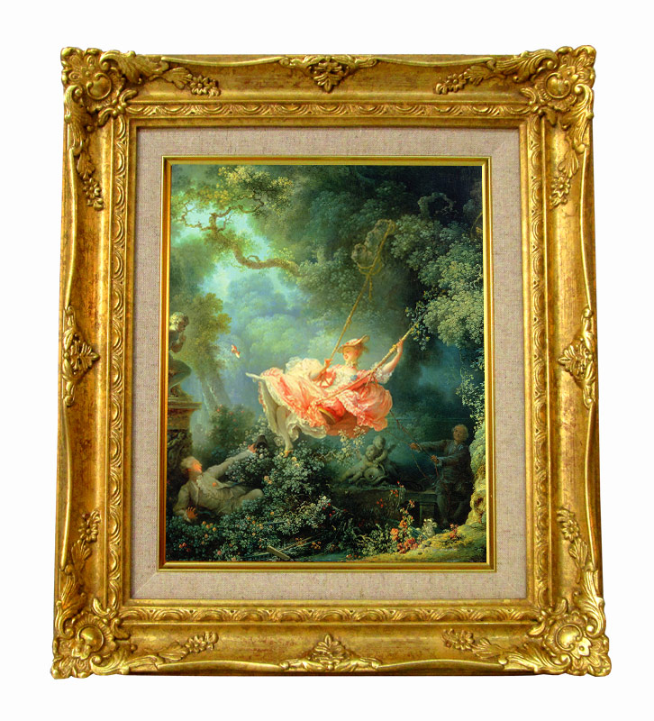 絵画 複製画ジクレー フラゴナール The Swing ジクレーキャンバス複製画額装品