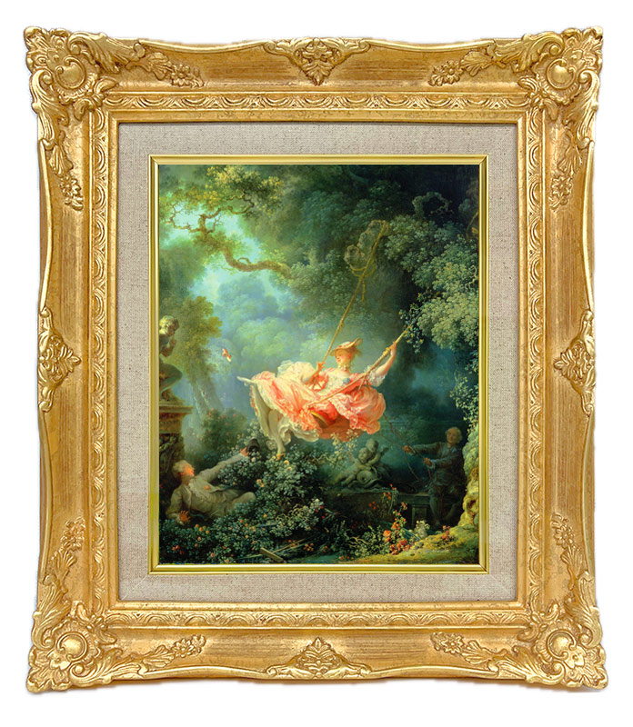 フラゴナール The Swing ジクレーキャンバス複製画額装品