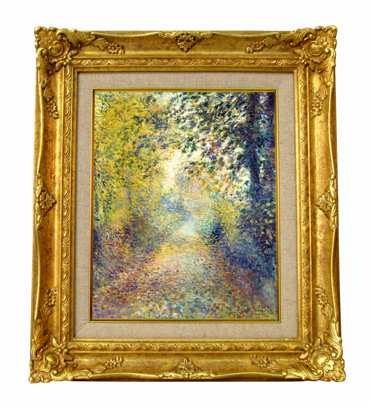 ルノワール 木かげ ジクレーキャンバス複製画 額装品