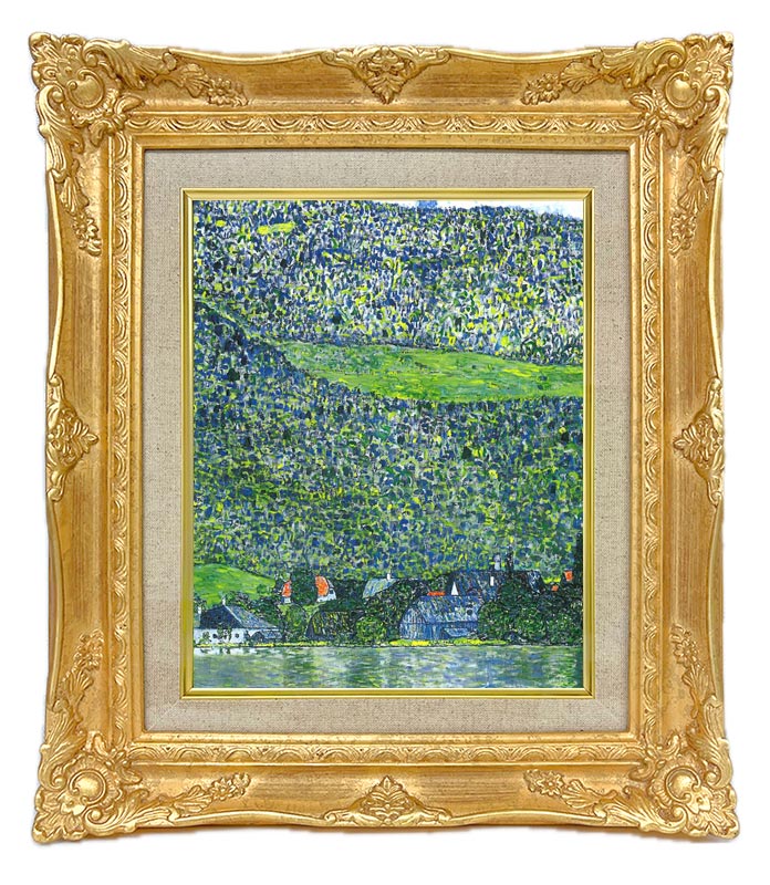 クリムト アッター湖畔のリッツベルク ジクレーキャンバス複製画