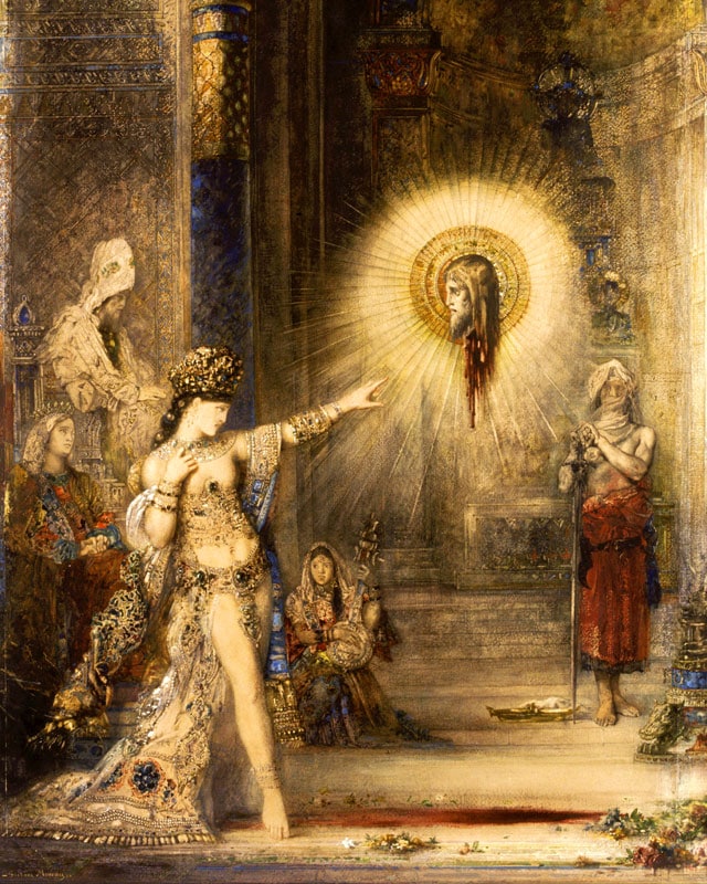 絵画 複製画ジクレー モロー 出現 ジクレーキャンバス複製画 額装品