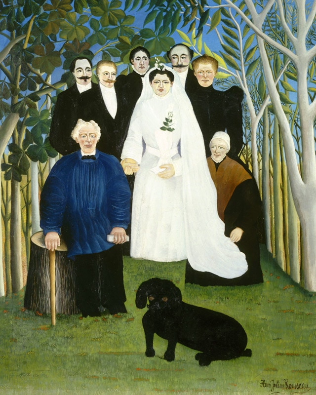 ルソー 婚礼 ジクレーキャンバス複製画 額装品