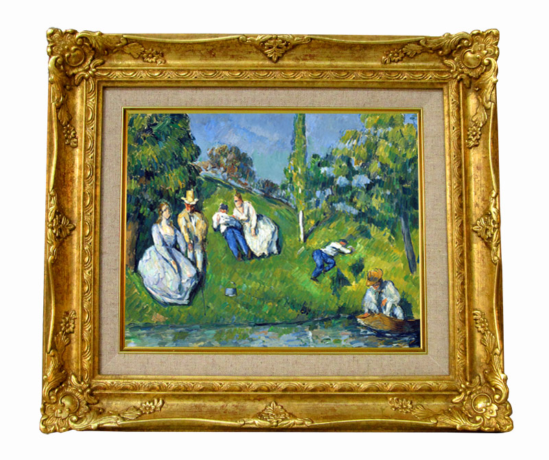 Paul Cezanne、BETHSABEE、画集画、新品額装付 ファイル:Paul Cézanne - Landscape - Google Art Project.jpg