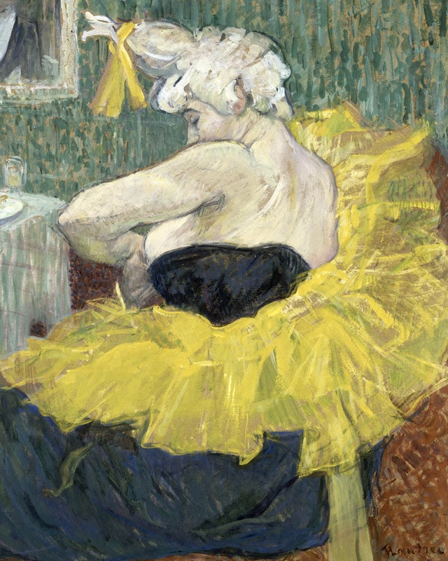 ロートレック 女道化師シャ・ユ・カオ ジクレーキャンバス複製画額装品