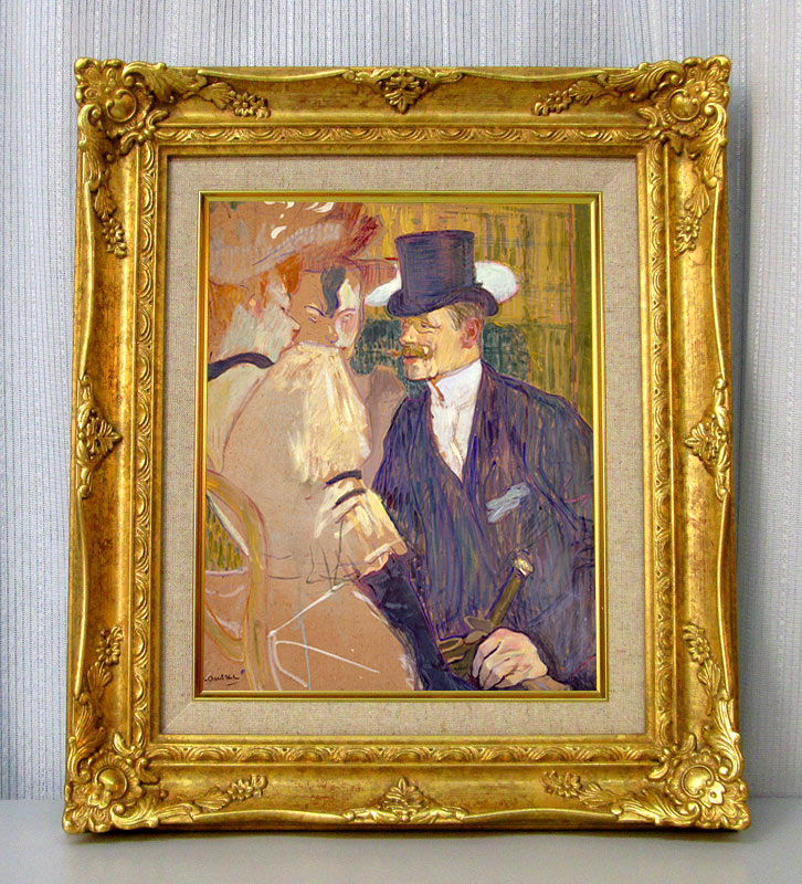 額装品/Le Divan Japonais アンリ ド トゥールーズロートレック ポスター アート Divan Japonais 限定2000枚（アンリ ド トゥールーズ