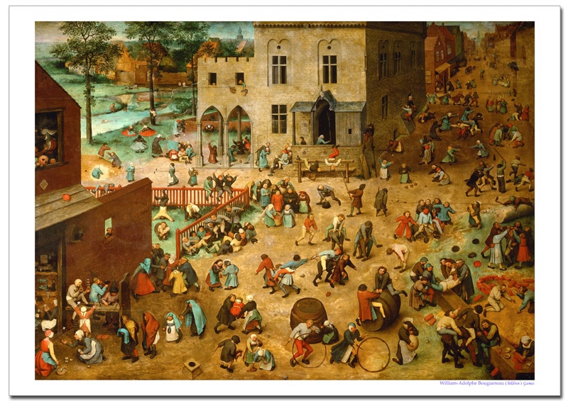 ブリューゲルの「子供の遊戯」 子供の遊戯 - Wikipedia