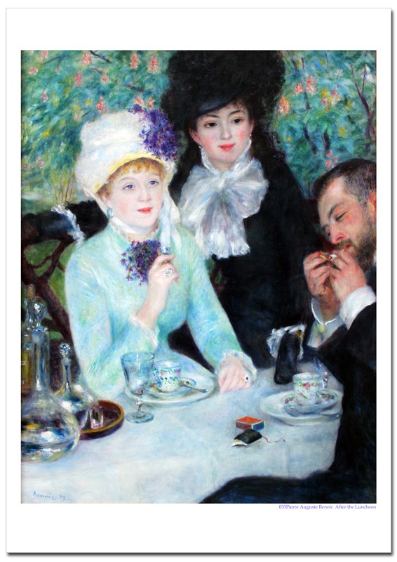 ルノワール after the lunch ジクレーアートポスター