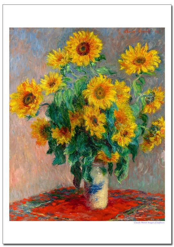 モネ ひまわり ジクレーポスター販売