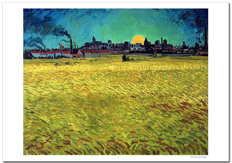 ゴッホ アルル近くの麦畑 ポスター販売